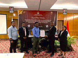 Ini Daftar Lengkap Anggota DPRD Mambramo Raya Ditetapkan KPU