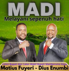 Pasangan MADI Optimis Menang Satu Putaran Pilkada Mamberamo Raya
