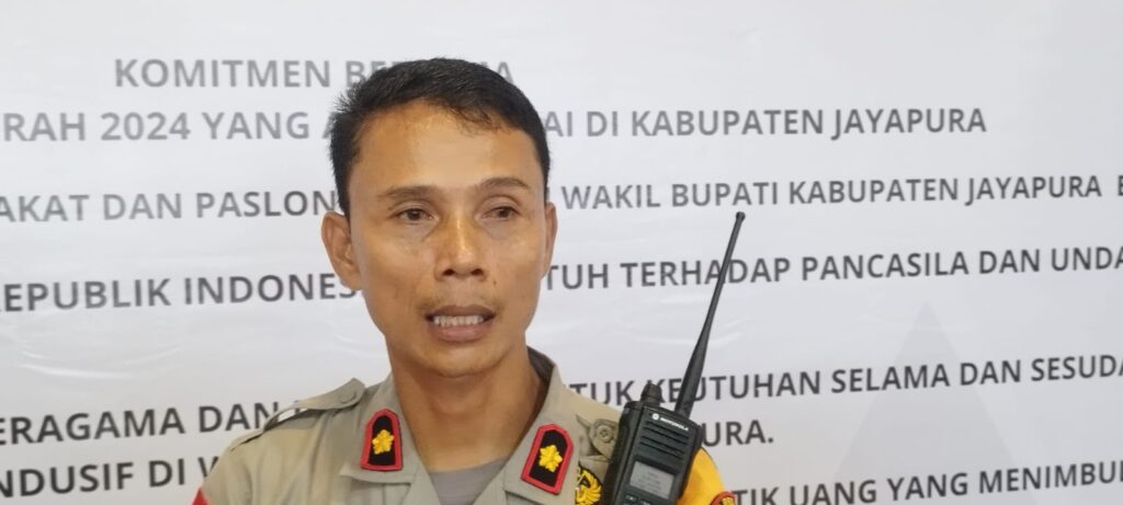 Polres Jayapura Siapkan 3 Personel Kawal Setiap Paslon Bupati-Wabup Jayapura