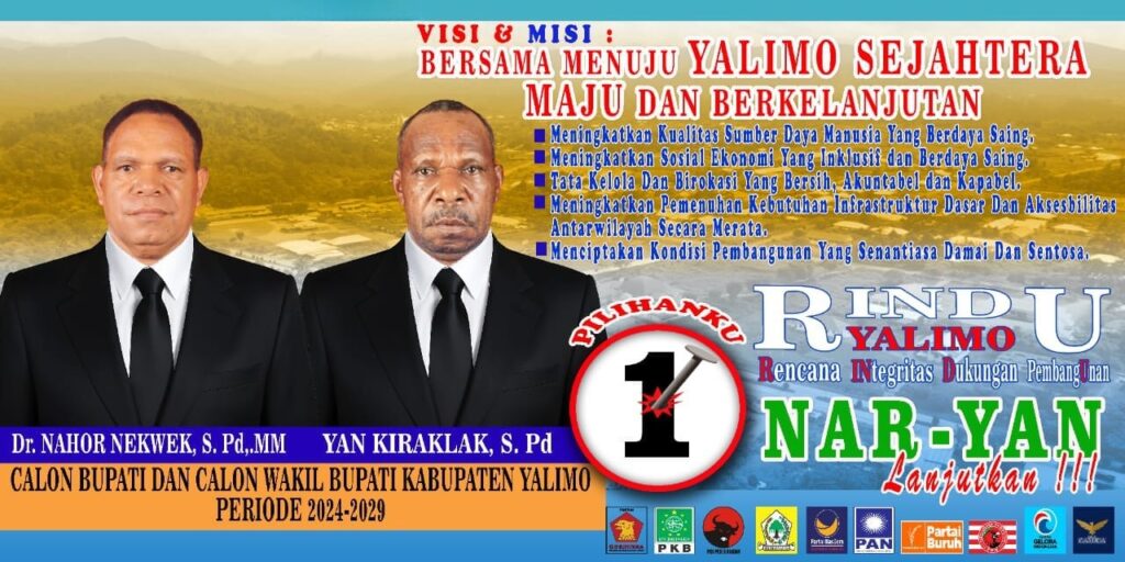Bersama NAR-YAN, Menuju Yalimo Unggul dan Sejahtera