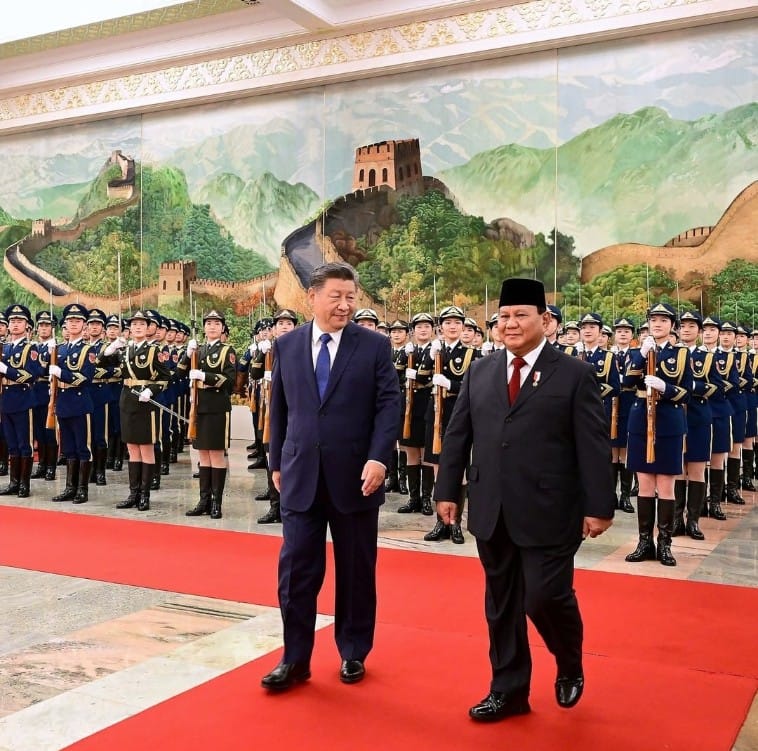 Presiden Prabowo Disambut Xi Jinping dalam Kunjungan Kenegaraan ke Tiongkok
