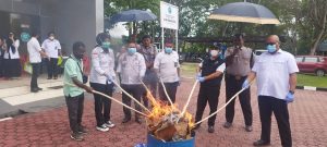 Barang Bukti Narkotika 1,7 Kg Dimusnahkan, Lapas Jayapura Masih Jadi Target Penyelundupan
