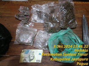 Respon Cepat Polsek Sentani Timur, Berhasil Tangkap Pelaku Jambret dan Pengedar Ganja