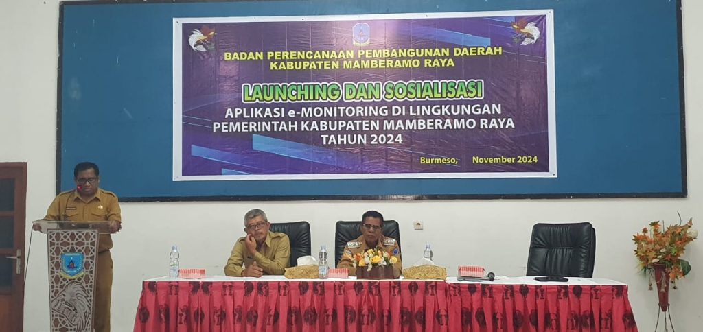 Bappeda Mamberamo Raya Luncurkan dan Sosialisasikan Aplikasi e-Monev 2024