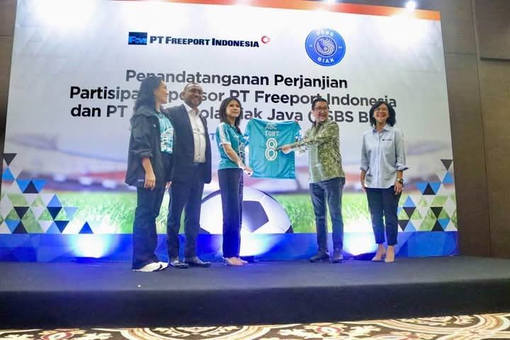 Freeport Resmi Jadi Sponsor PSBS Biak, Suntik Dana Rp 8 Miliar untuk Putaran Kedua Liga 1