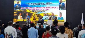 Bupati Jayapura Lantik Pengurus PGGJ 2025–2030, Tegaskan Pentingnya Persatuan Gereja