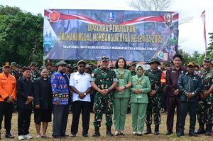 TMMD ke-124 Resmi Ditutup, Wujud Sinergi TNI dan Pemkab Jayapura Bangun Kampung Bring