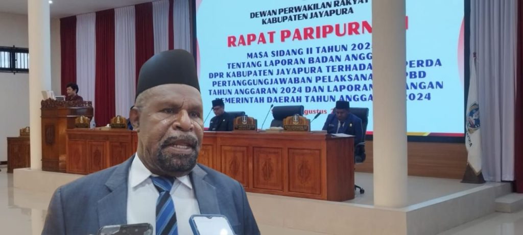 Paripurna DPRK Jayapura Soroti LPP APBD 2024, Bupati Janji Tindaklanjuti Evaluasi