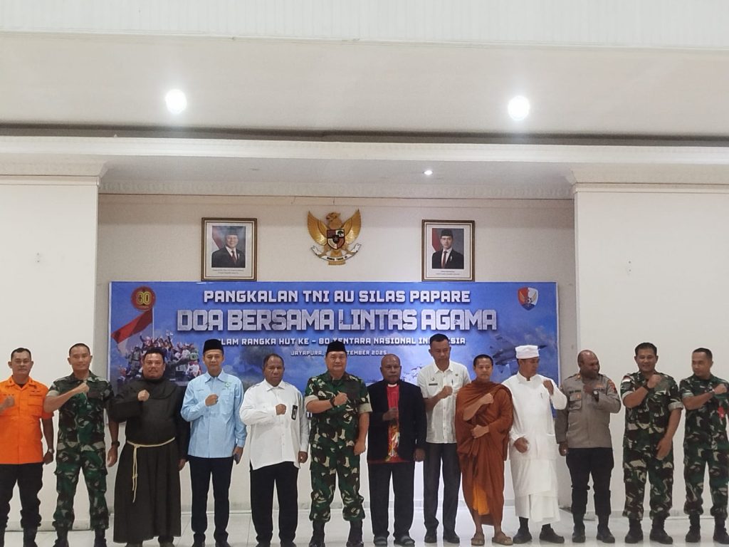 Menjelang HUT ke-80, TNI Didoakan Bersama Tokoh Lintas Agama di Sentani