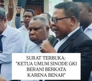 SURAT TERBUKA: Ketua Umum Sinode GKI Berani Bicara Karena Benar