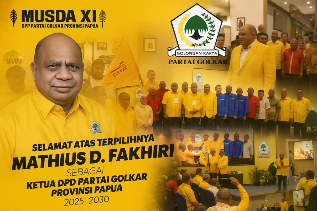 Baru 10 Hari Dilantik, Gubernur Fakhiri Sudah Pimpin Partai Golkar Papua