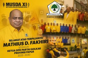 Baru 10 Hari Dilantik, Gubernur Fakhiri Sudah Pimpin Partai Golkar Papua