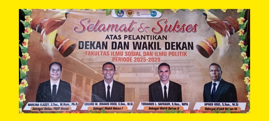 FISIP Uncen Kukuhkan Para Dekan Baru: Harapan Baru untuk Pendidikan dan Pengabdian di Tanah Papua