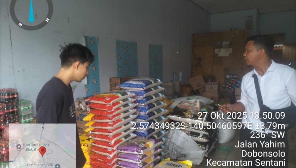 Polres Jayapura Pastikan Stok Beras Aman, Cegah Penimbunan dan Lonjakan Harga di Sentani