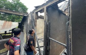 Kebakaran Misterius di Depapre, Tim Inafis Polres Jayapura Turun Tangan