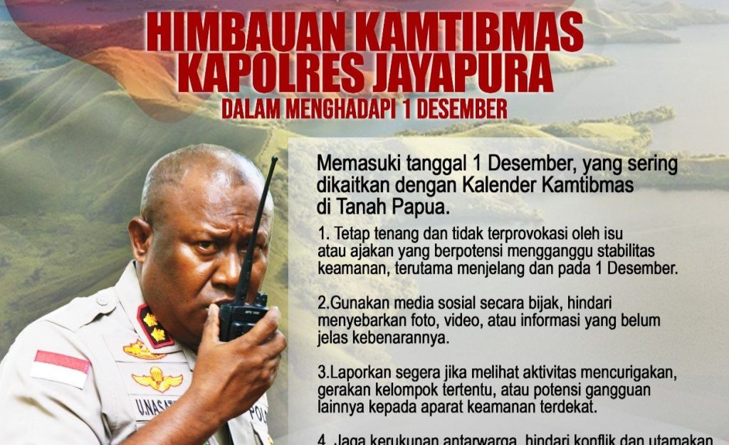 Jelang 1 Desember, Polres Jayapura Kerahkan 250 Personel Amankan Situasi Kamtibmas