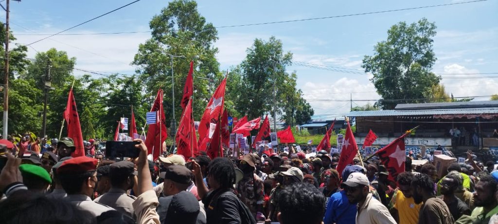 KNPB Sentani Gelar Aksi Peringati Hari HAM Sedunia, Massa Berkumpul di Kantor Bupati Jayapura