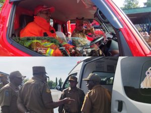 Wabup Haris Yocku Resmikan Dua Mobil Damkar Baru dan Cek Armada Puskesmas