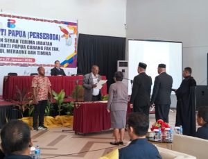 Kris Fonataba Lantik Tiga Kepala Cabang PT. Irian Bakti Papua, Manajemen Target Kinerja Maksimal