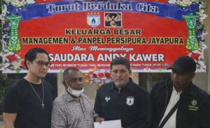 Manajemen Persipura Beri Santunan, Hantarkan Doa untuk Suporter Setia