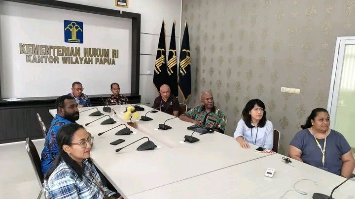Kanwil Kemenkum Papua Ikuti Peresmian Pos Bantuan Hukum Nasional, Perkuat Akses Keadilan di Daerah