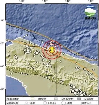 Getaran Terasa di Jayapura, Gempa M4,2 Bikin Warga Kaget Minggu Malam