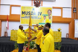 Aklamasi di Musda IV, Roby Rumansara Pimpin DPD II Golkar Mamberamo Raya, ini Komitmennya!
