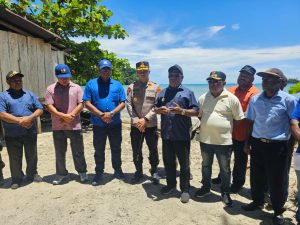 Tinjau Infrastruktur Demta, Kapolres Jayapura Ikut Dampingi Bupati dan Wakil Bupati