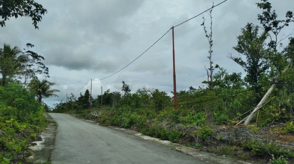 Tiang Listrik Baru Terpasang di Jalur Tengah Bakribo, Warga Puji Respons Cepat PLN UP3 Biak