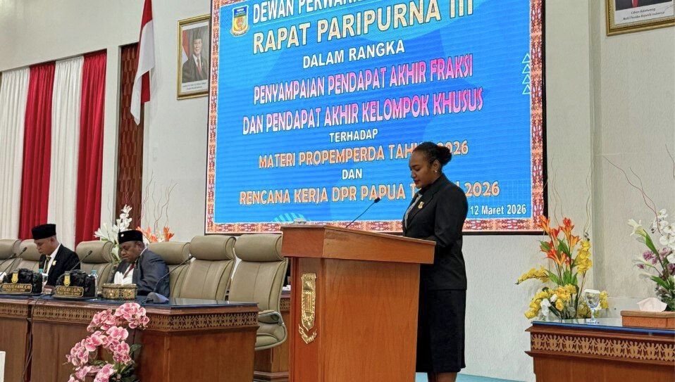 Paripurna DPRP Tetapkan Propemperda 2026, Kursi Otsus Minta Regulasi Berpihak pada OAP