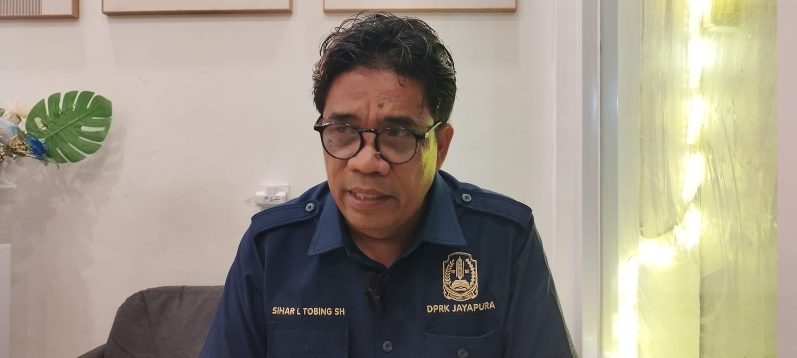 Tampak Sihar Tobing, Anggota Komisi D, DPRK Kabupaten Jayapura