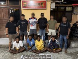 Operasi Tengah Malam Berbuah Ganda: Curanmor Dibongkar, 24 Paket Ganja Ikut Terkuak di Sentani