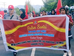 SOKSI Papua Rayakan Semarak HUT Ke-66 dengan Jalan Sehat dan Aksi Berbagi Snack Gratis di Holtekamp