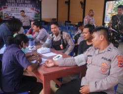 Tak Sekedar Donor Darah, Polres Jayapura Beri Edukasi Kanker dan Tumor Jelang Hari Bhayangkara
