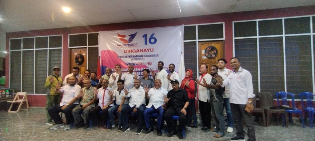Rayakan HUT Ke-10, Billy Suwae Ditunjuk Sebagai Ketua DPW Partai Perindo Papua