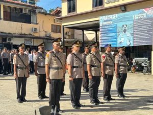 Kapolresta Jayapura Kota Pimpin Upacara Serah Terima Jabatan