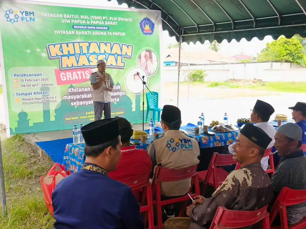 PLN UIW Papua dan Yayasan Arema 74 Gelar Khitanan Massal Sambut Ramadan
