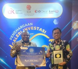 Satu satunya di Papua! Pemkab Jayapura Sabet Penghargaan Galeri Investasi BEI