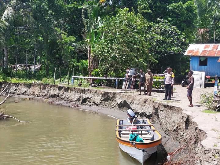 Cegah Abrasi di Kampung Anus, Polsek Bonggo Dorong Penanganan Berbasis Kearifan Lokal 