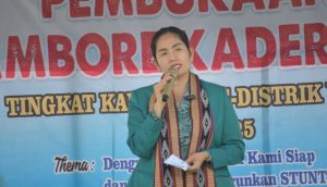 Buka Jambore PKK di Distrik Yapsi, Ini Pesan Ketua TP PKK Kabupaten Jayapura