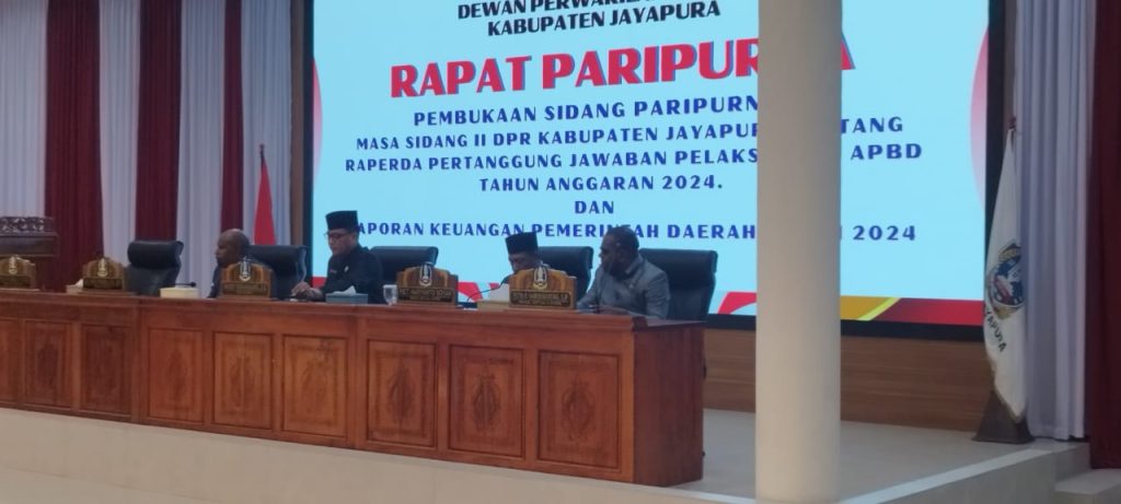 DPRK Jayapura Gelar Sidang Paripurna Bahas LKPD dan Raperda Pertanggungjawaban APBD 2024