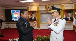 Wabup Jayapura Hadiri Pelantikan Agus Fatoni sebagai Pj Gubernur Papua