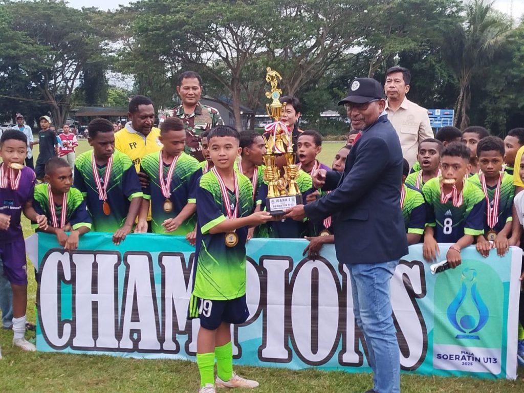 SSB Cendrawasih Raih Trofi Perdana dan Tiket Regional Soeratin U13