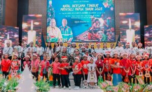 Natal Gabungan Papua 2025, Wagub Aryoko Ajak Warga Bangun Harmoni dari Keluarga