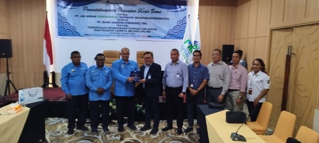 Bayar Rekening Air Kini Lebih Mudah, PT AMJ Jayapura Gandeng Bank Mandiri