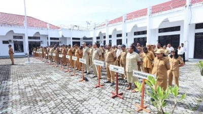 Apel Awal April, Bupati Sarmi Tekankan Disiplin Kinerja dan Pelayanan Publik