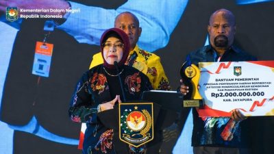Borong Dua Penghargaan Regional Papua 2026, Kabupaten Jayapura Bawa Pulang Insentif Rp4 Miliar