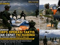 Jasad Pilot PT AMA Air Berhasil Dievakuasi dari Yahukimo, TNI Kerahkan Operasi Khusus Kejar Pelaku