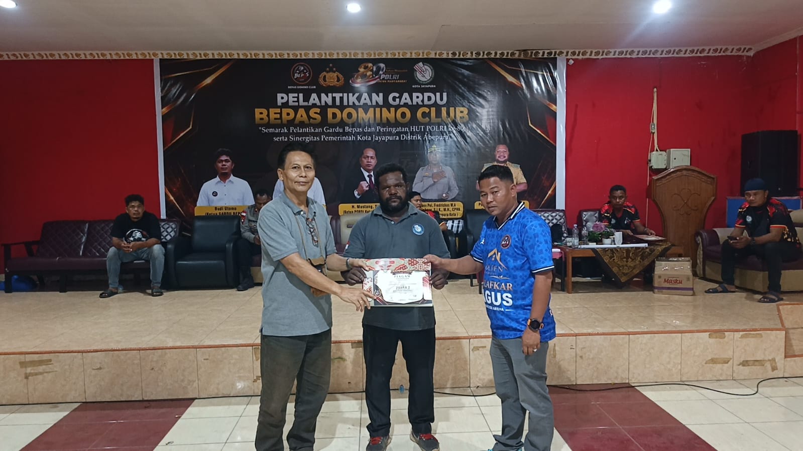 Turname Domino penyerahan hadiah juara