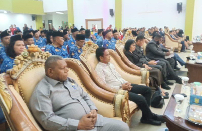 Tampak suasana Aula Sian Soor ketika Pelantikan pejabat administrator dan pengawas